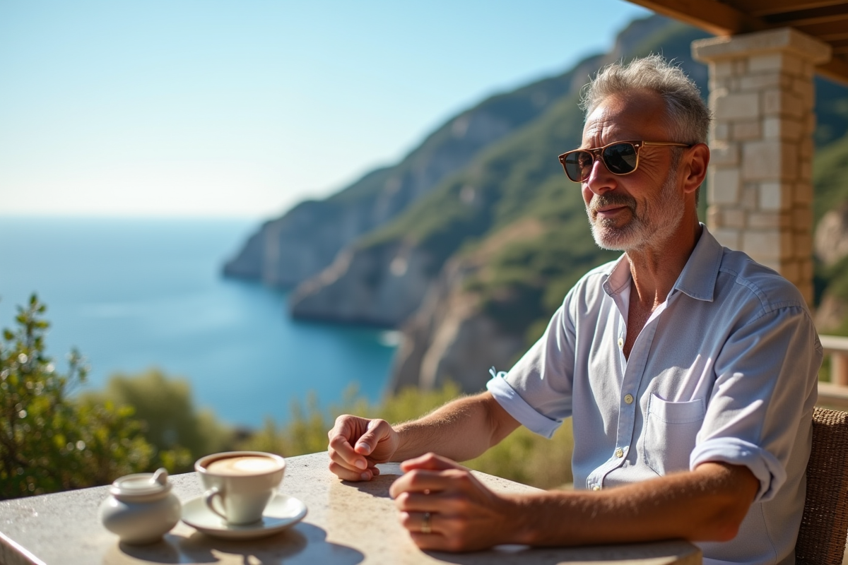 Acteur célèbre profitant d